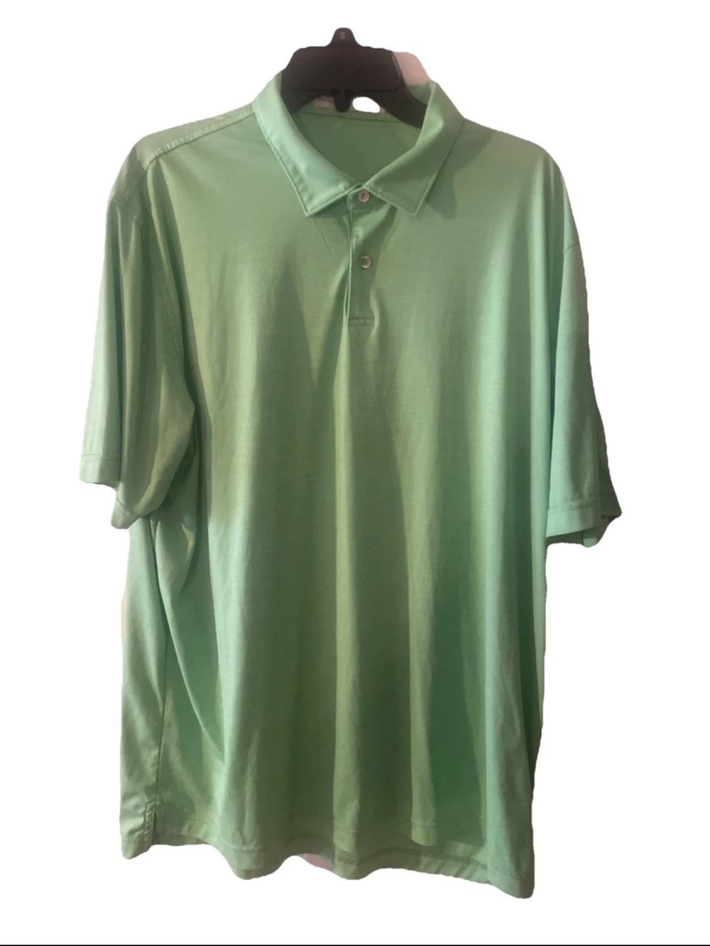 Peter Millar Summer Comfort Solid Lime Green xl golf sweat wicking great cond
